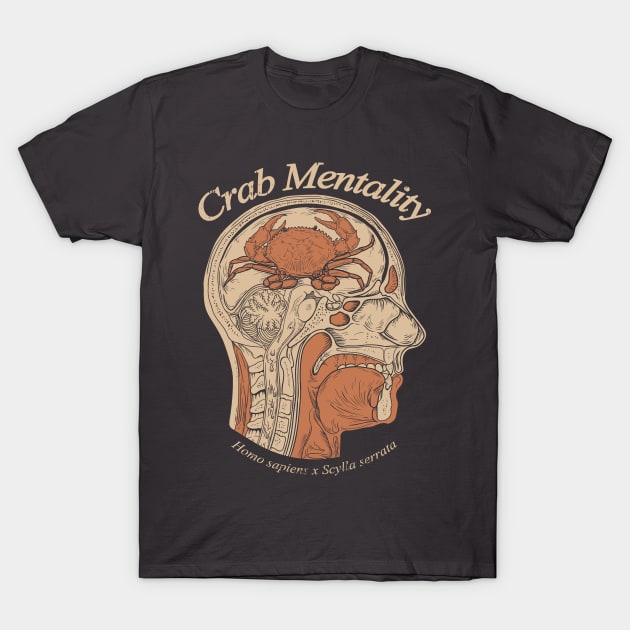 Crab Mentality T-Shirt by leynard99